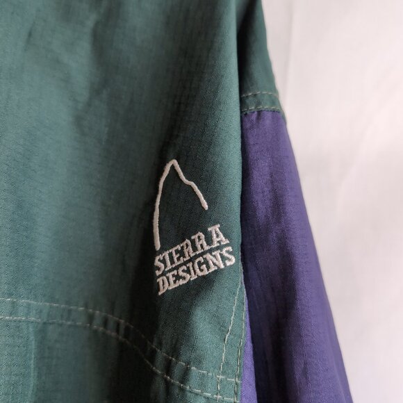 Vintage Y2K Lightweight Dark Green/Purple Windbreaker Sierra Designs, Size XL - Picture 4 of 9